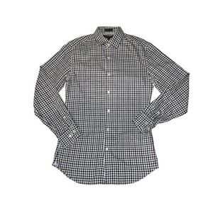 Banana Republic Slim Fit Gingham Button-Down Shirt – Navy/White (Size XL)